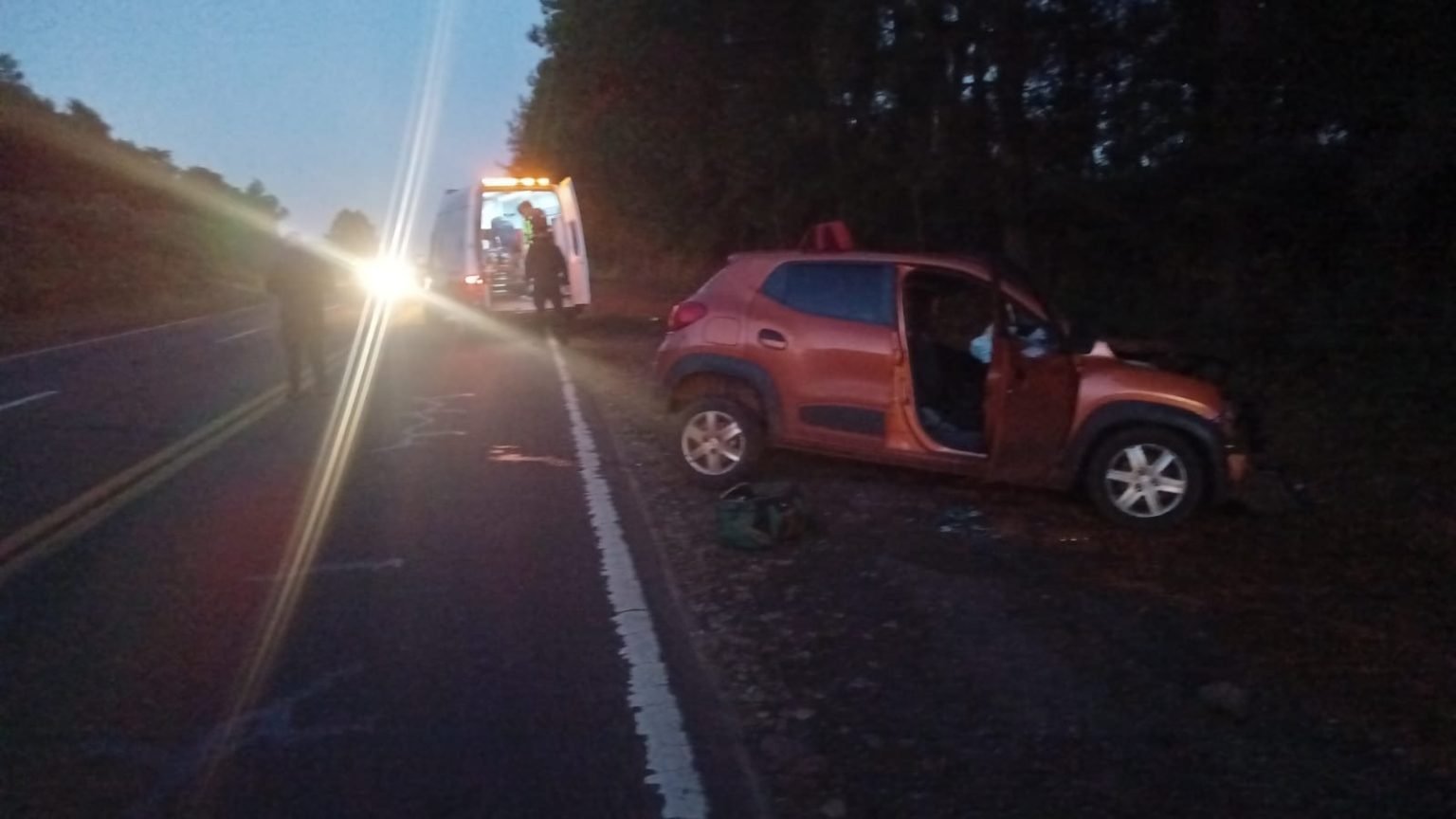San Ignacio: grave accidente sobre Ruta 12 dejó un herido